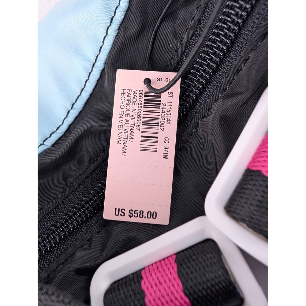 Victoria's Secret Pink Tropical Palm Tree Backpack Nylon Travel Bag NWT - Picture 6 of 11